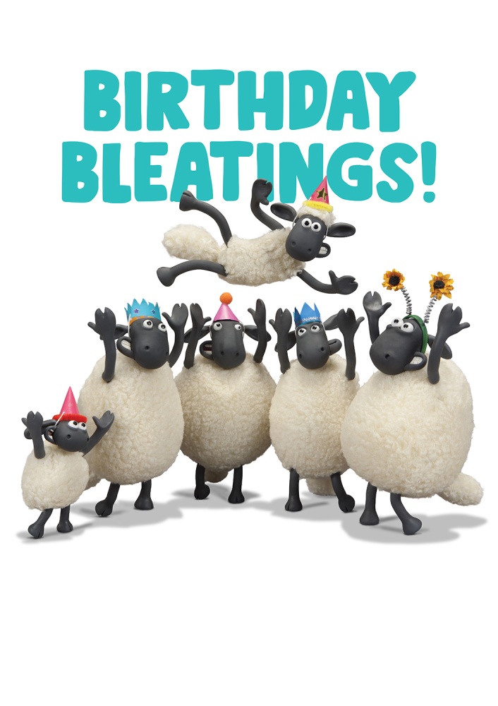 Shaun the Sheep Birthday Bleatings Greetings Card